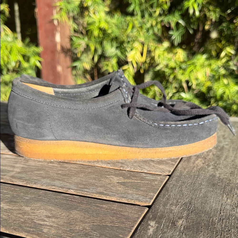 Clarks Originals Vintage Navy Suede Shoes